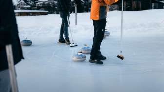 Das Curling-Natureisfeld Hüschera Splügen