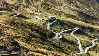 Der Splügenpass mit seinen spektakulären Serpentinen