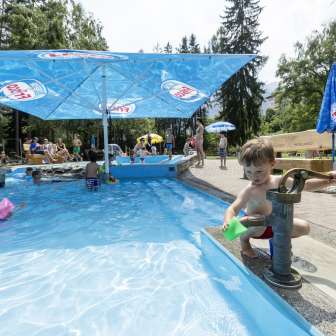 Das Kinderbecken der Badi Thusis